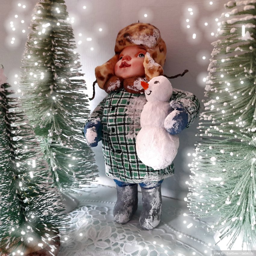 Новые ватные игрушки — Ватные игрушки на елку: ретро