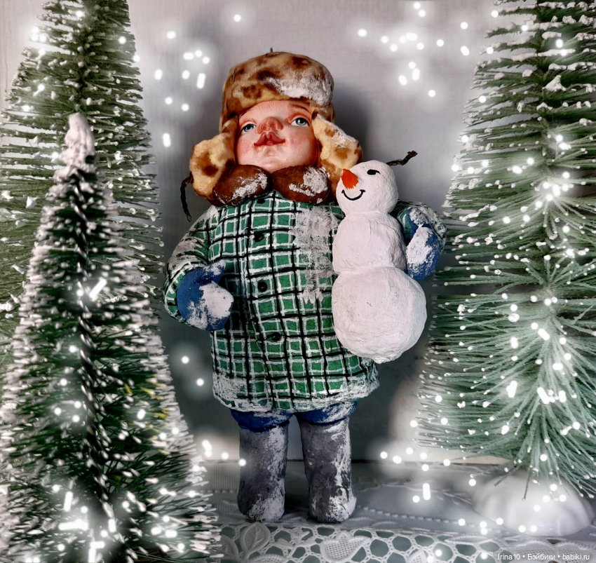 Новые ватные игрушки — Ватные игрушки на елку: ретро