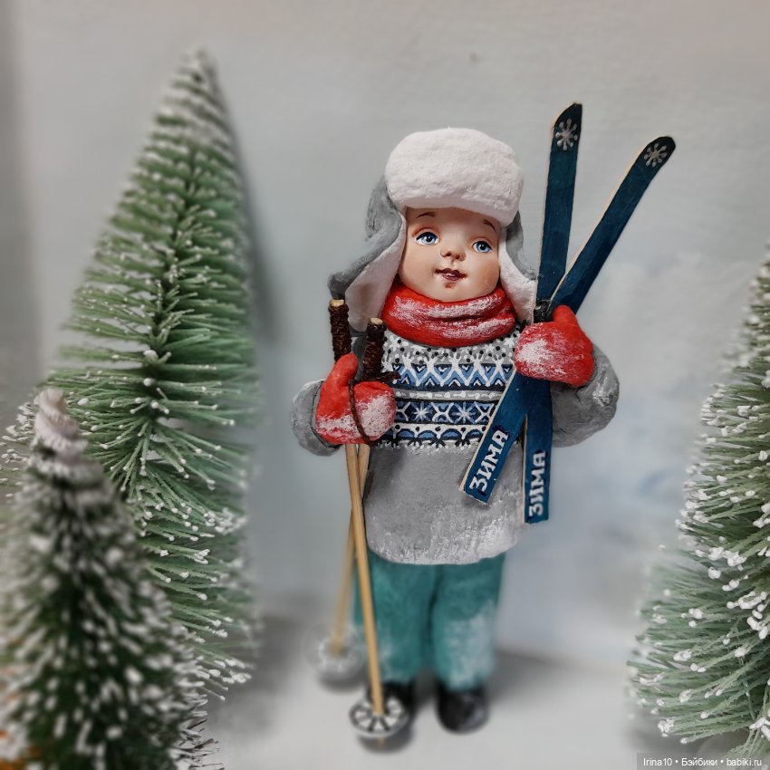 Новые ватные игрушки — Ватные игрушки на елку: ретро