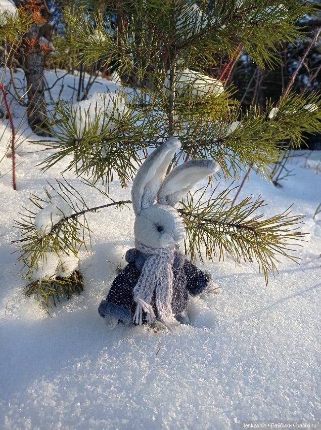 Знакомство зайчика с зимой (фото 7)