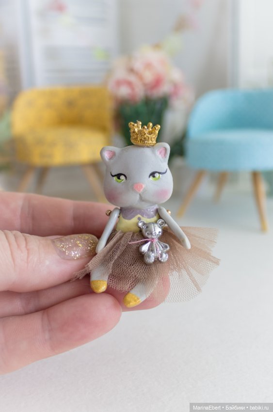 Кошечка Эмили — Лепка авторских игрушек и папье (фото 5)