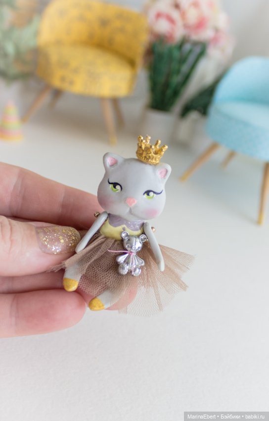 Кошечка Эмили — Лепка авторских игрушек и папье (фото 6)