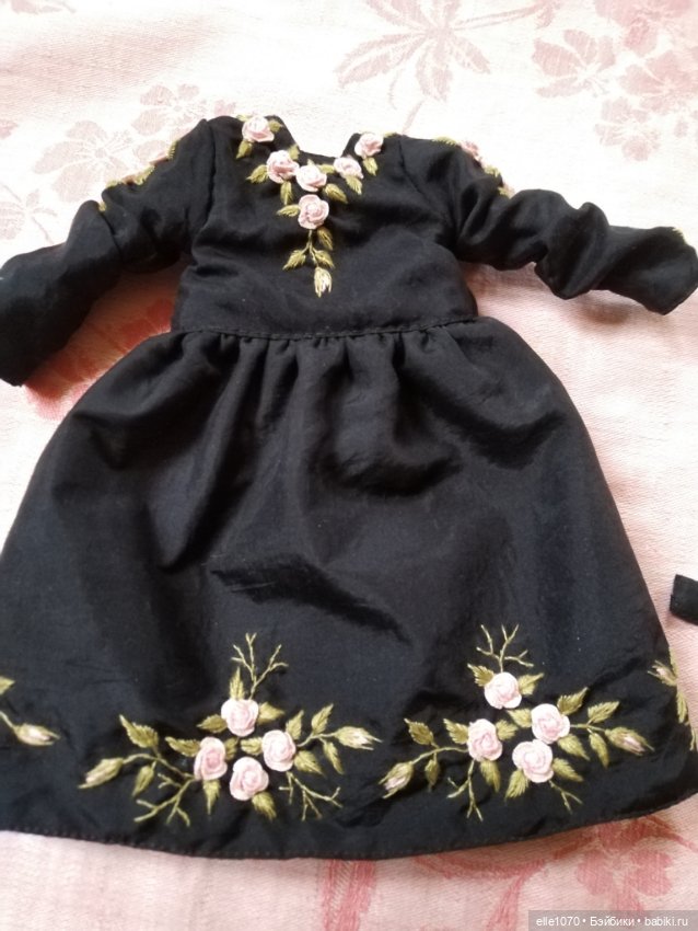 Черный шелк — Одежда и обувь для кукол своими руками: фото (фото 3)