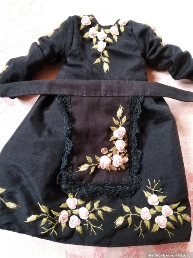 Черный шелк — Одежда и обувь для кукол своими руками: фото (фото 4)