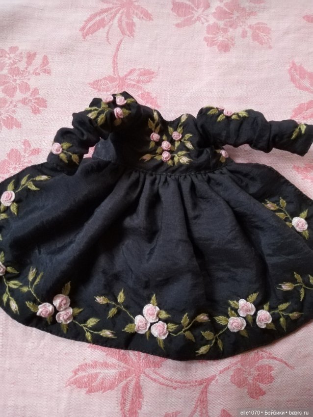 Черный шелк — Одежда и обувь для кукол своими руками: фото (фото 5)
