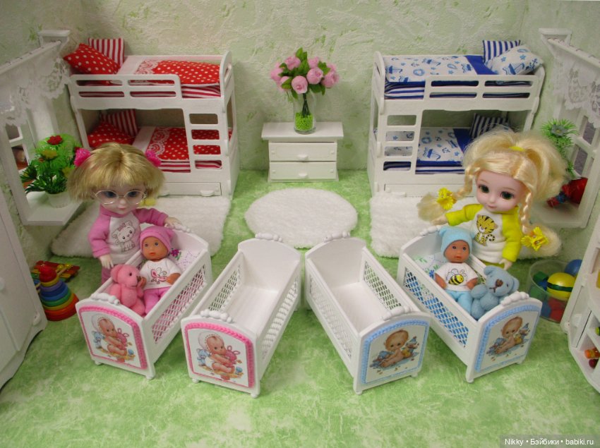 Кроватки для пупсиков из бросового картона (фото 2)