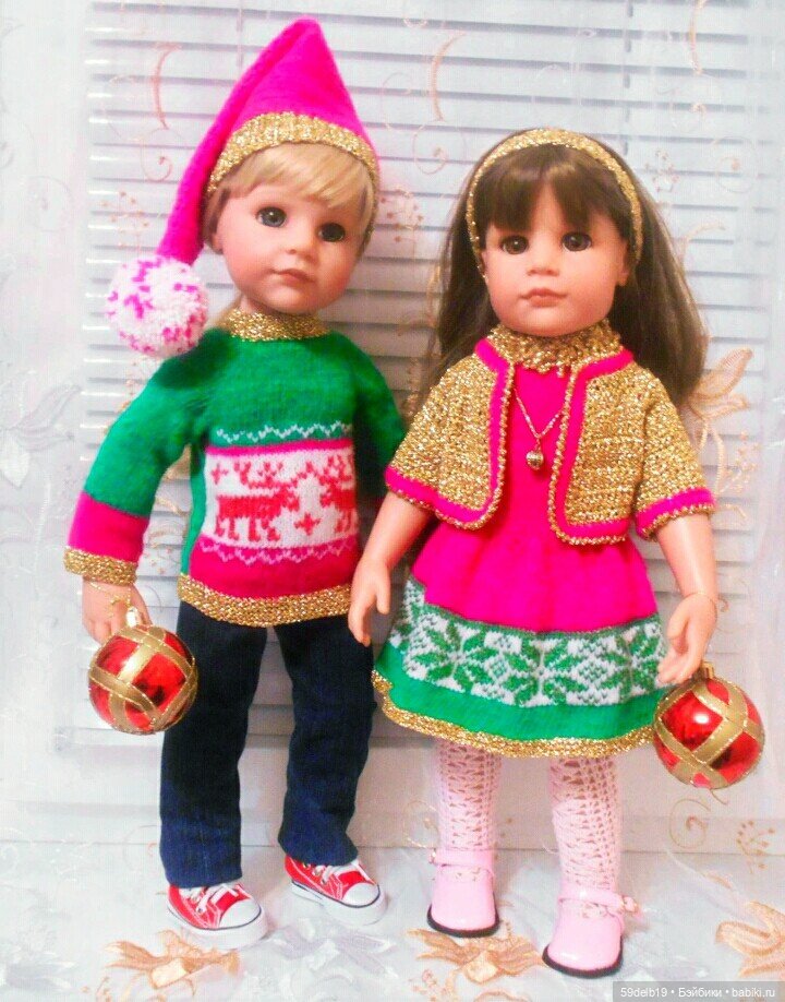 Какие цвета у Рождества — Одежда и обувь для кукол своими руками: фото (фото 4)
