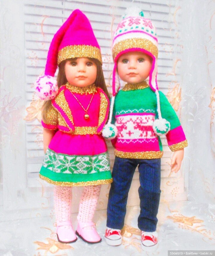 Какие цвета у Рождества — Одежда и обувь для кукол своими руками: фото (фото 5)