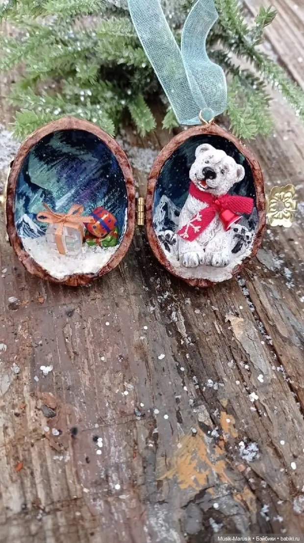 Потрясающие миниатюры в скорлупе грецкого ореха от Марии Чиковой