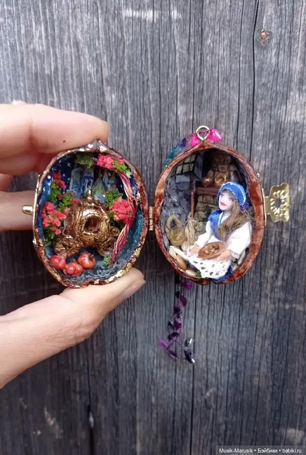 Потрясающие миниатюры в скорлупе грецкого ореха от Марии Чиковой (фото 7)