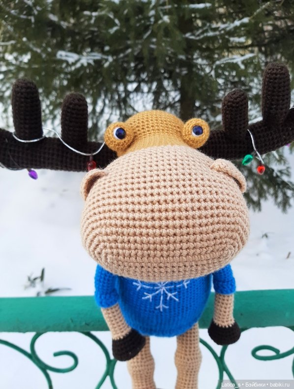 Лось Парфирий — Вязаные игрушки и амигуруми: крючком (фото 4)