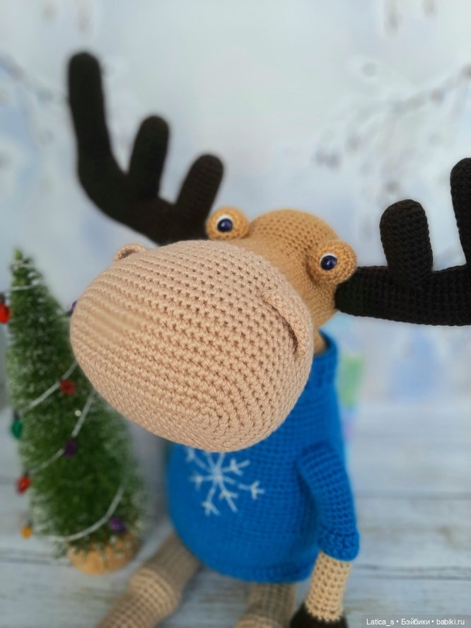 Лось Парфирий — Вязаные игрушки и амигуруми: крючком (фото 9)