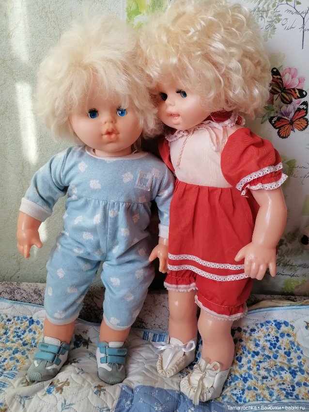 Валя и Серёжа - куклы киевской фабрики Победа