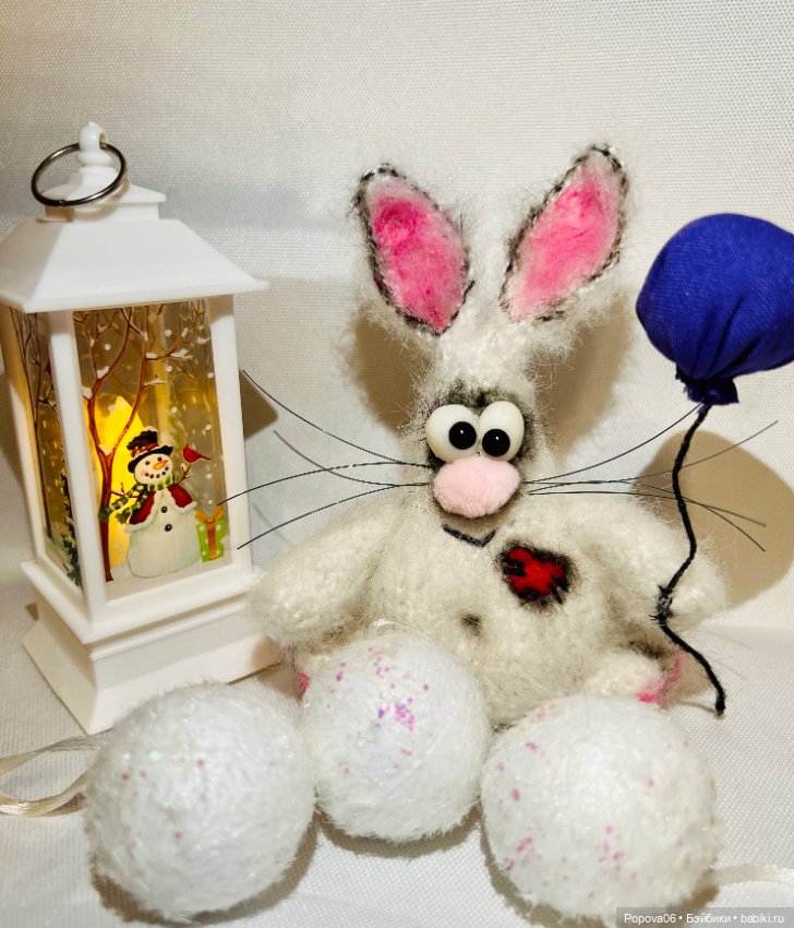 Новогодний зайка🐰 — Авторские игрушки ручной работы: Тедди (фото 5)