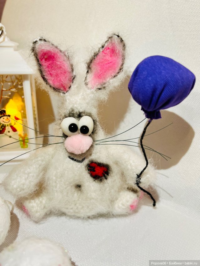 Новогодний зайка🐰 — Авторские игрушки ручной работы: Тедди (фото 2)