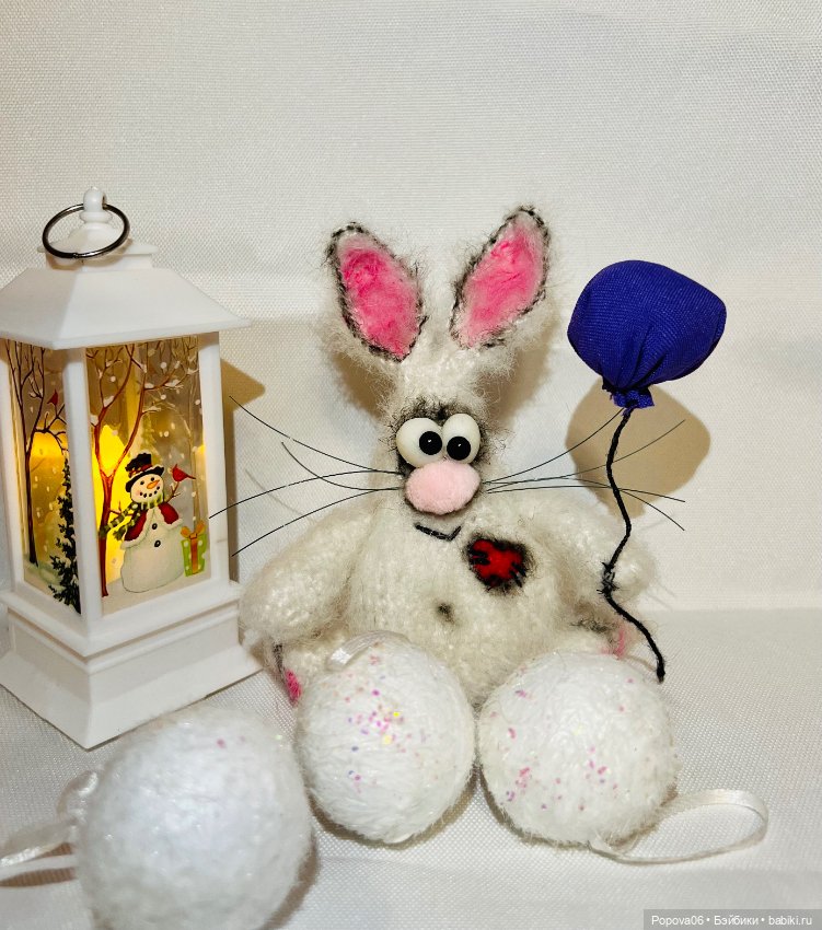Новогодний зайка🐰 — Авторские игрушки ручной работы: Тедди (фото 3)