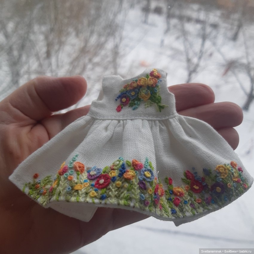 Цветы на снегу — Одежда и обувь для кукол своими руками: фото