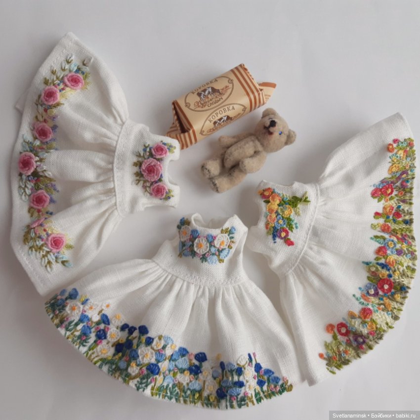 Цветы на снегу — Одежда и обувь для кукол своими руками: фото