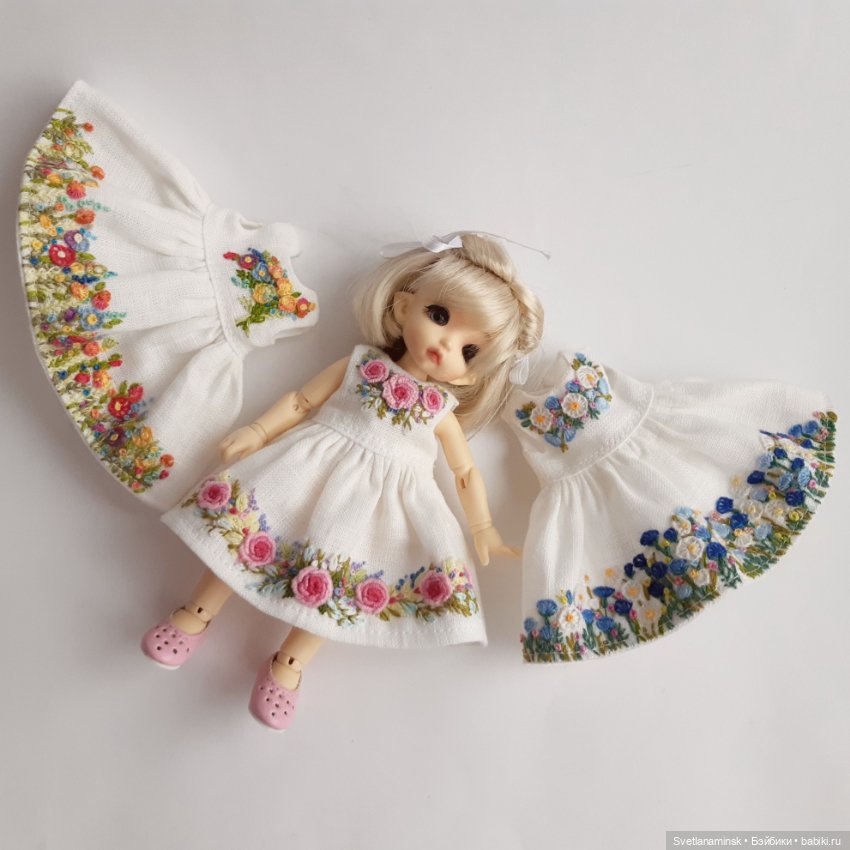 Цветы на снегу — Одежда и обувь для кукол своими руками: фото
