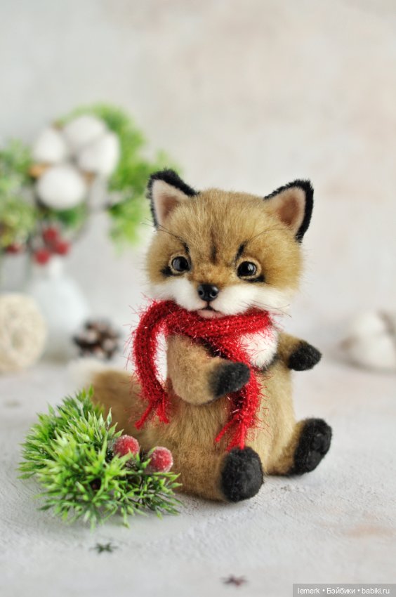 Новогодние тедди друзья лисенок и зайчонок 🦊🐰🎄❄️💫 (фото 3)