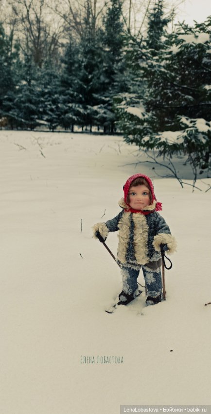 Девочка из СССР — Игрушки в смешанной технике (мех и глина): Арт (фото 2)