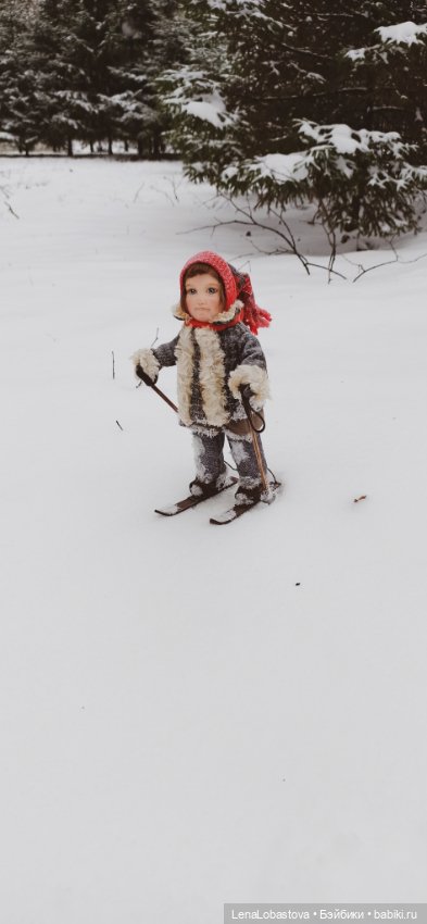 Девочка из СССР — Игрушки в смешанной технике (мех и глина): Арт