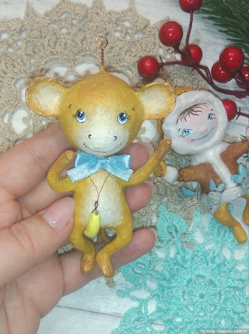 Крошки на ладошке 2 — Лепка авторских игрушек и папье (фото 10)