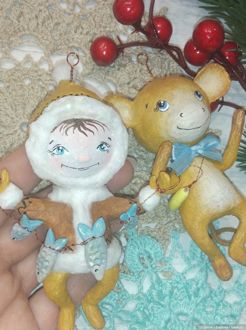 Крошки на ладошке — Лепка авторских игрушек и папье