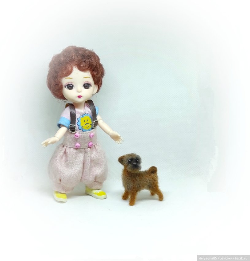 Брюссельский гриффон — Валяные игрушки из шерсти: сухое валяние (фото 2)