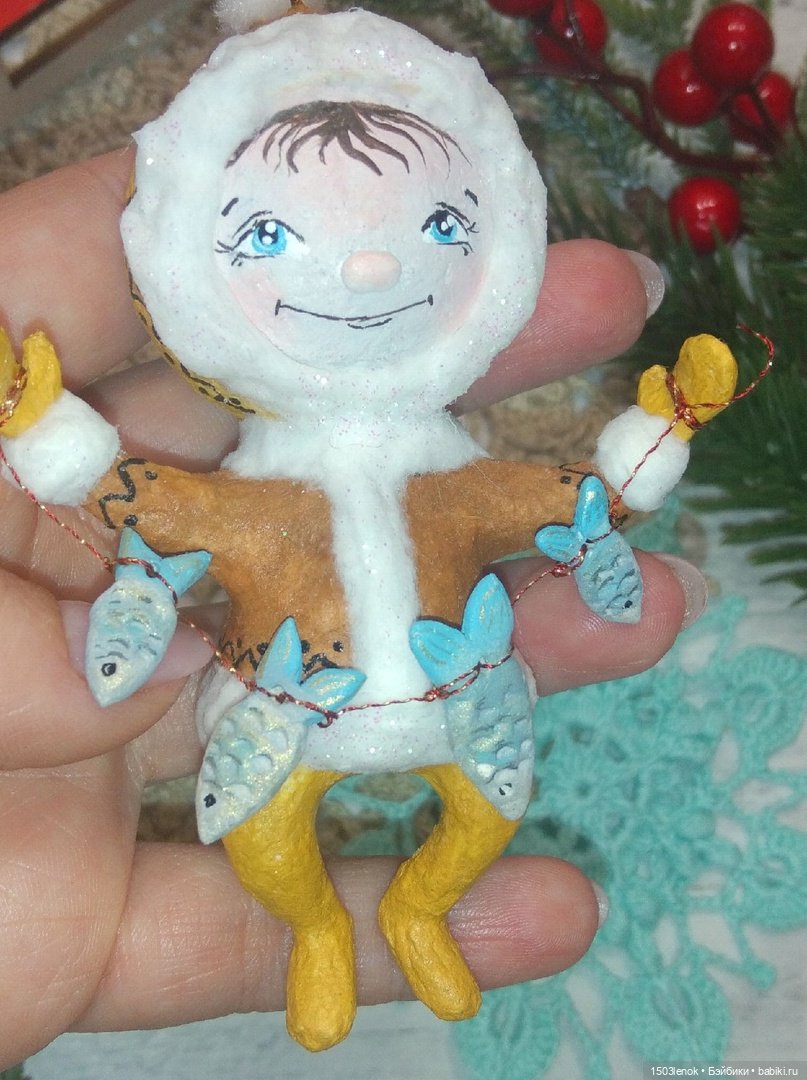 Крошки на ладошке — Лепка авторских игрушек и папье (фото 5)