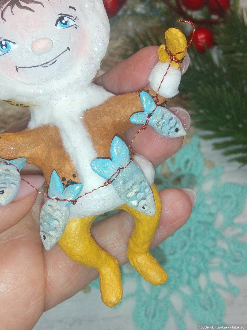 Крошки на ладошке — Лепка авторских игрушек и папье (фото 6)