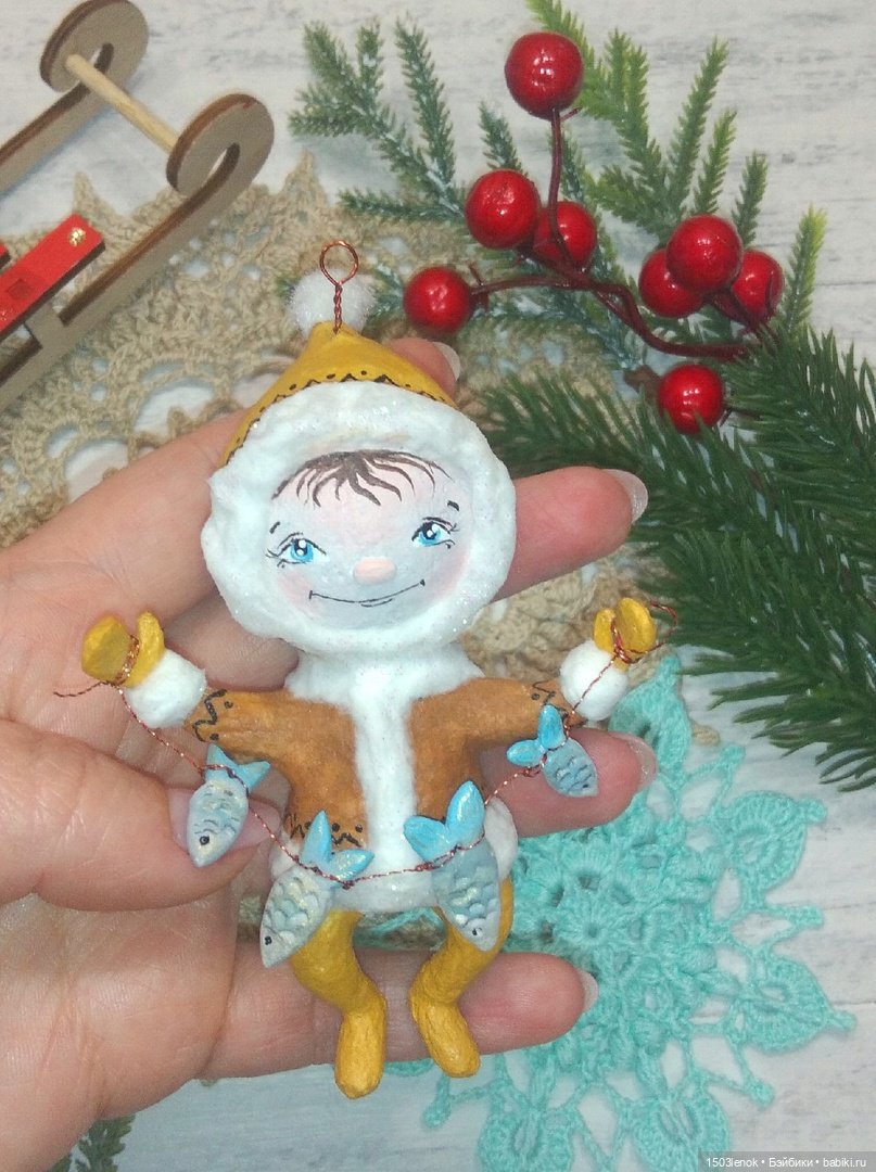 Крошки на ладошке — Лепка авторских игрушек и папье (фото 4)