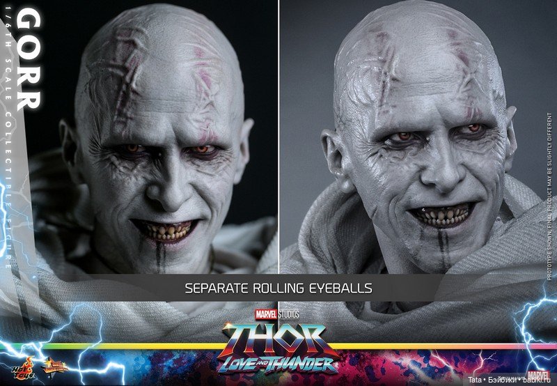 Hot Toys - фигурка Горра в масштабе 1/6 по мотивам фильма «Тор: Любовь и гром» (фото 5)