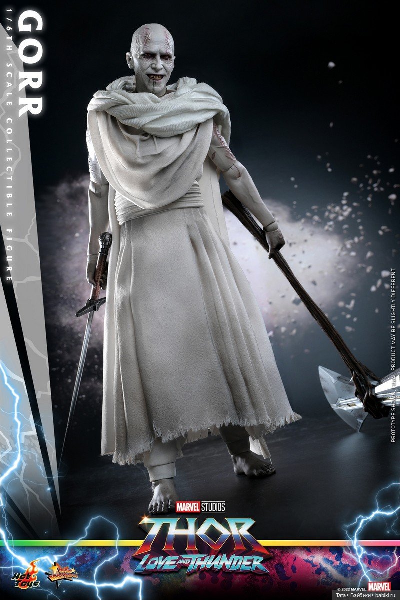Hot Toys - фигурка Горра в масштабе 1/6 по мотивам фильма «Тор: Любовь и гром» (фото 3)
