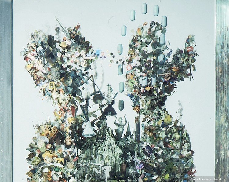 Трёхмерные коллажи Дастина Йеллина (Dustin Yellin) (фото 4)