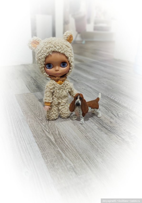 Бассет хаунд — Валяные игрушки из шерсти: сухое валяние (фото 7)