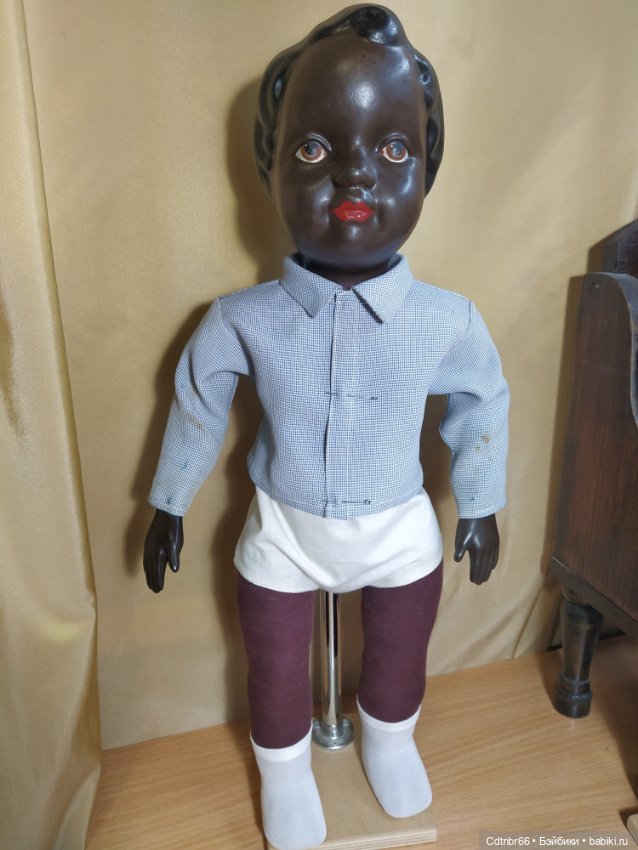 Реставрация опилочных кукол СССР. Негр и Клоун