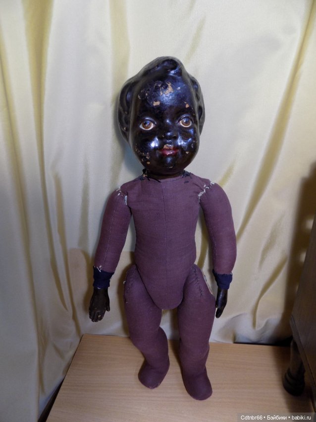 Реставрация опилочных кукол СССР. Негр и Клоун (фото 3)