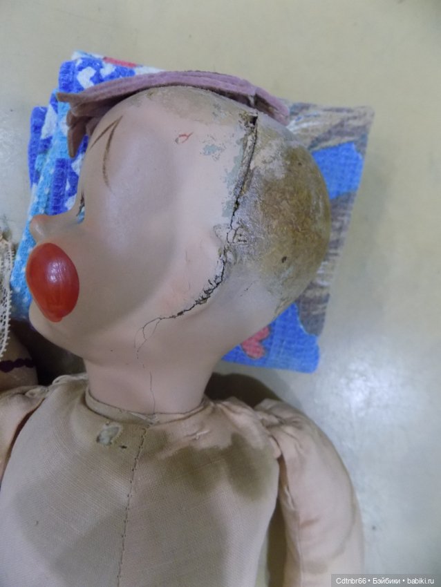 Реставрация опилочных кукол СССР. Негр и Клоун