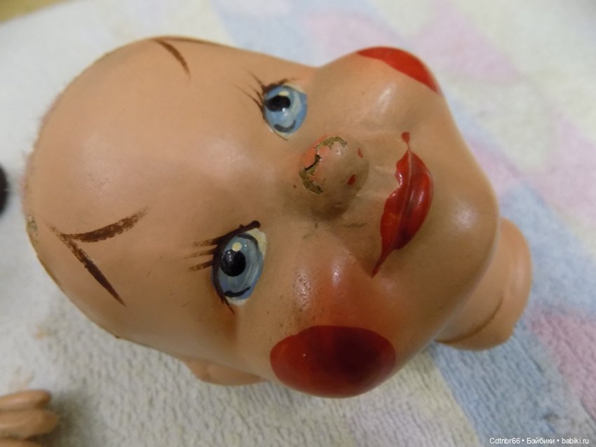 Реставрация опилочных кукол СССР. Негр и Клоун