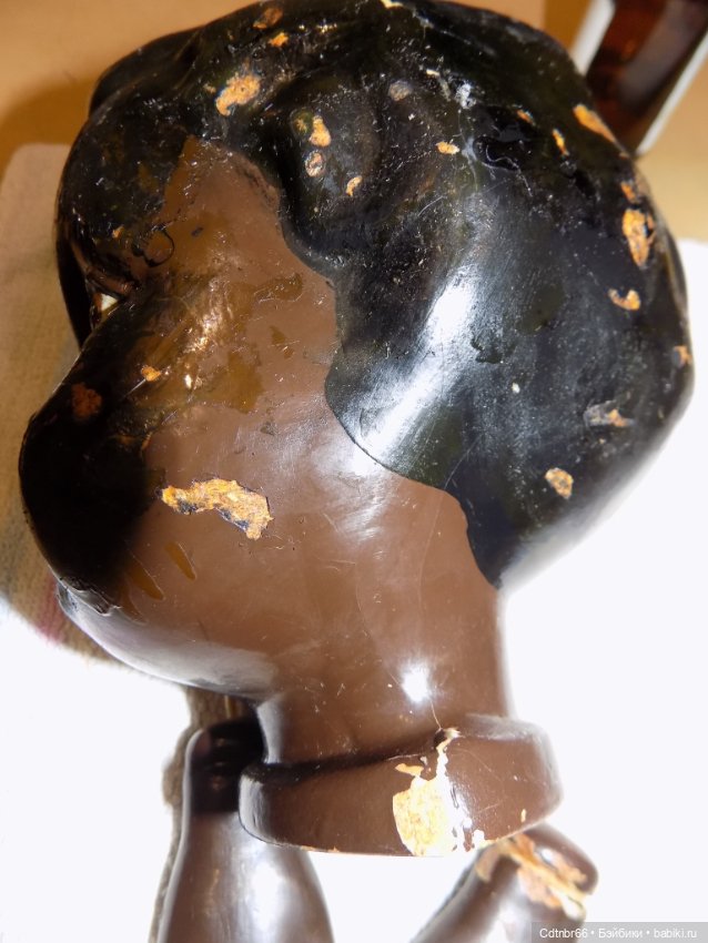 Реставрация опилочных кукол СССР. Негр и Клоун (фото 8)