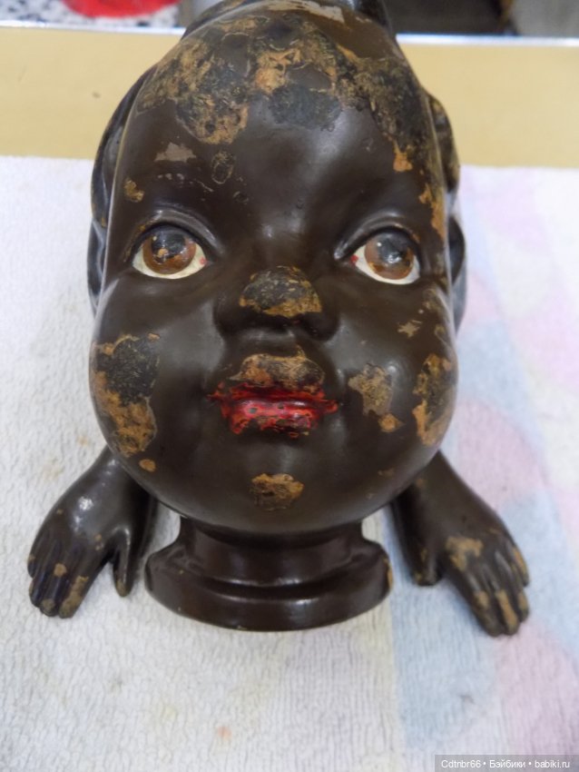 Реставрация опилочных кукол СССР. Негр и Клоун (фото 9)