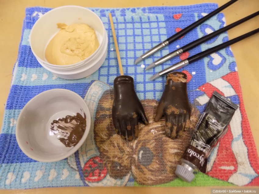 Реставрация опилочных кукол СССР. Негр и Клоун (фото 10)