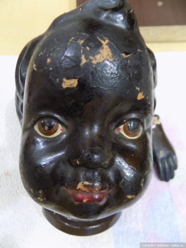 Реставрация опилочных кукол СССР. Негр и Клоун (фото 6)
