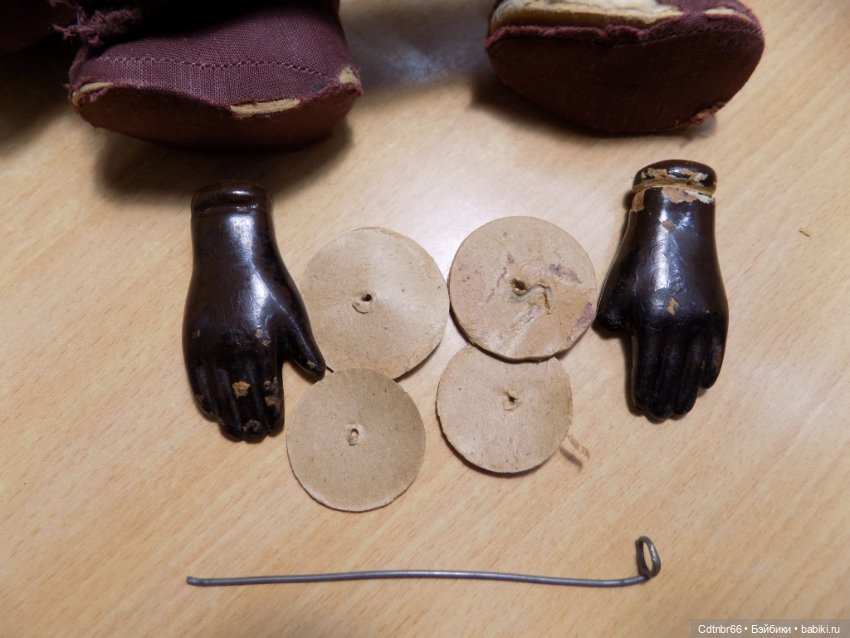 Реставрация опилочных кукол СССР. Негр и Клоун (фото 5)