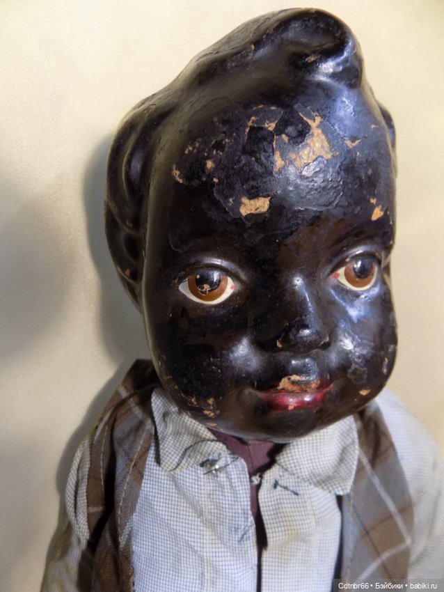 Реставрация опилочных кукол СССР. Негр и Клоун (фото 2)