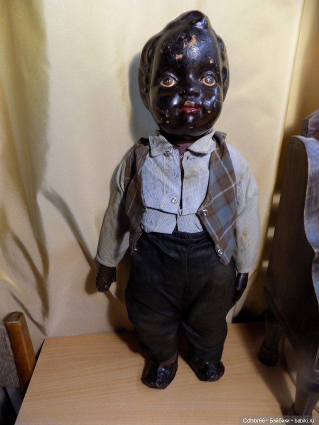 Реставрация опилочных кукол СССР. Негр и Клоун