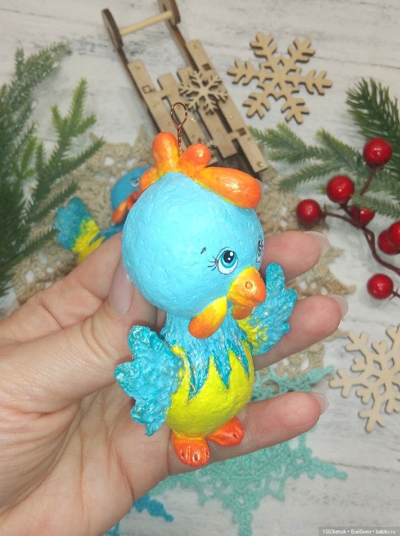 Петушки — Лепка авторских игрушек и папье (фото 9)