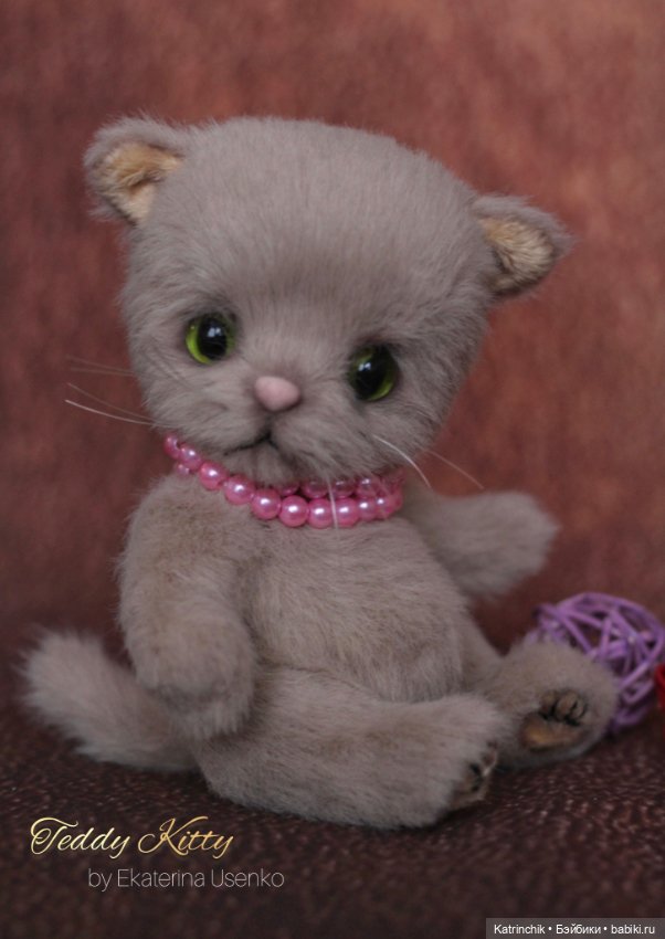 Котенок Тедди. Работа Екатерины Усенко