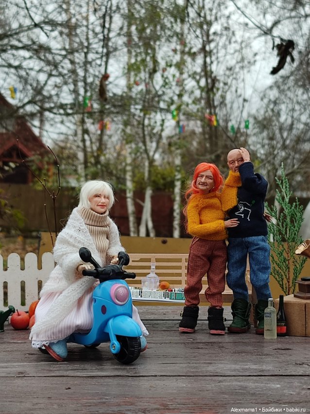Дачные посиделки — Домашние фото авторских кукол: личные коллекции